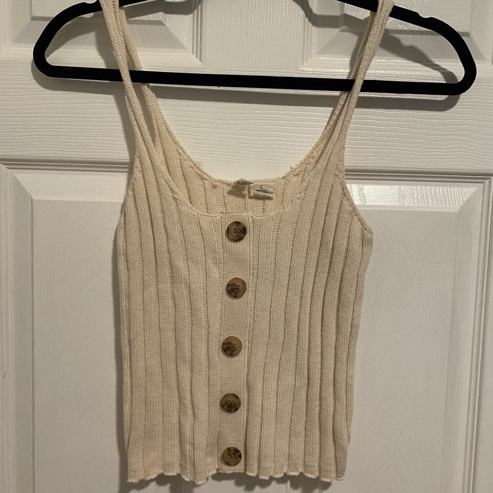 Cream tank top